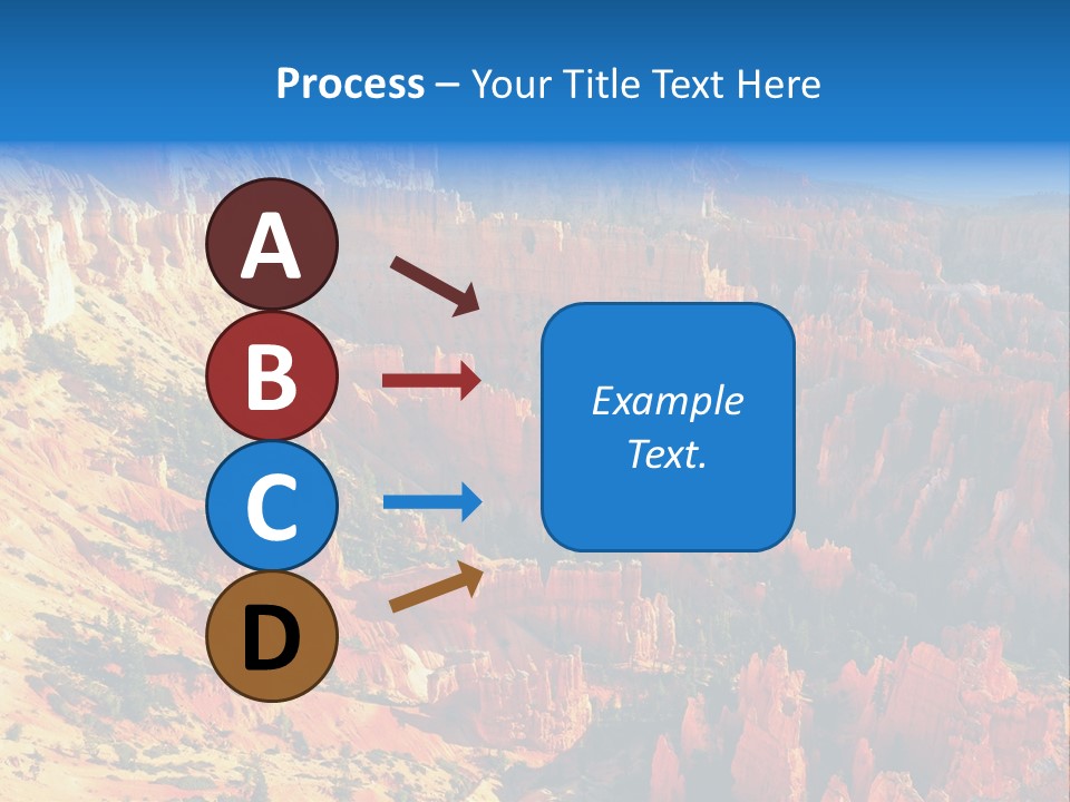 Grand Blue Canyon PowerPoint Template