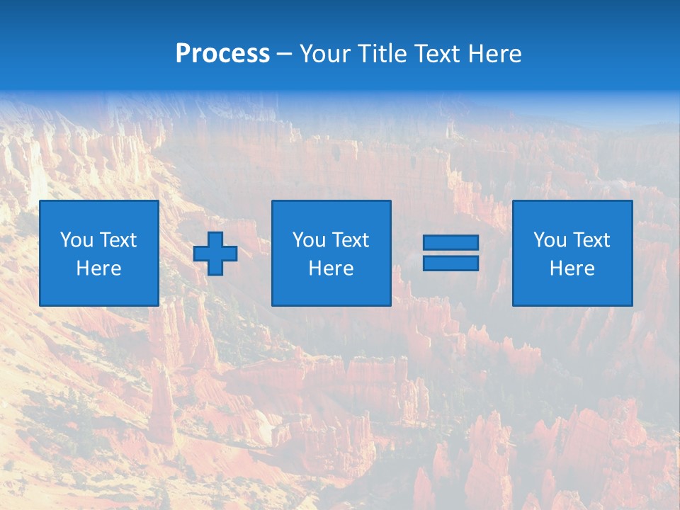 Grand Blue Canyon PowerPoint Template