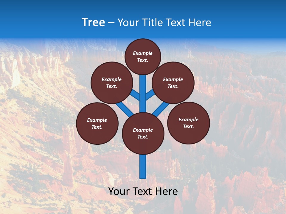 Grand Blue Canyon PowerPoint Template