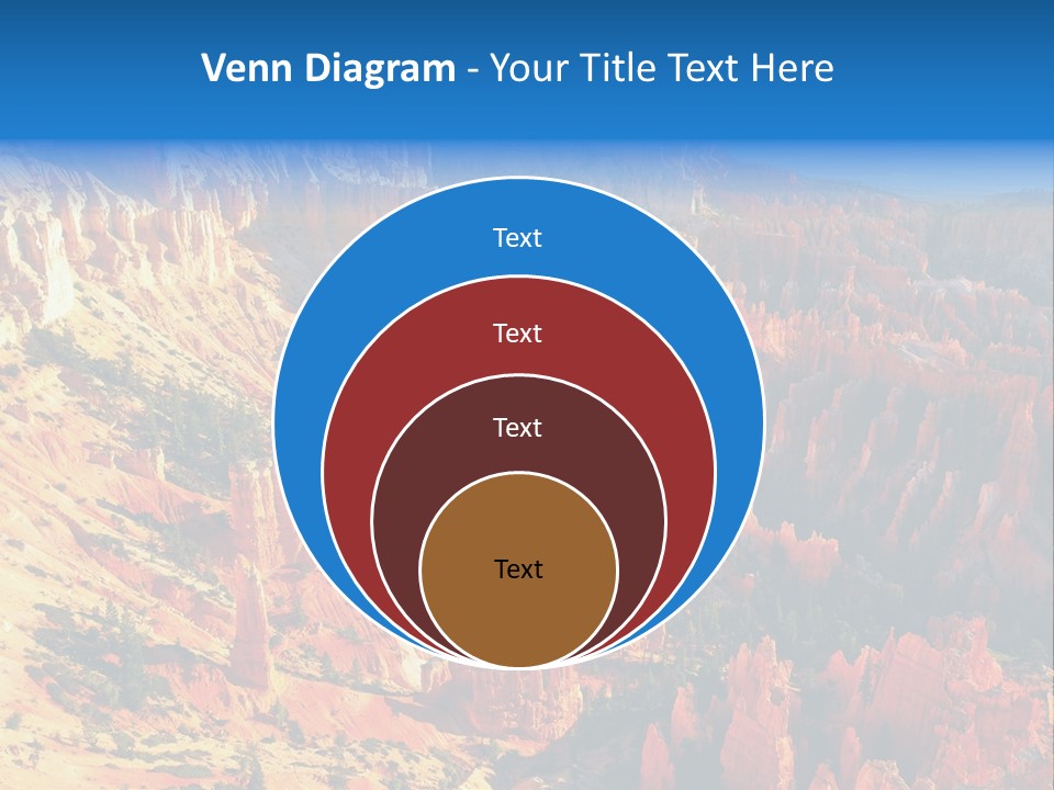 Grand Blue Canyon PowerPoint Template