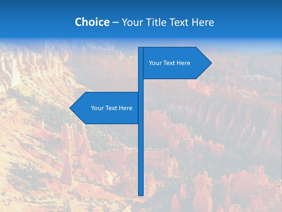 Grand Blue Canyon PowerPoint Template