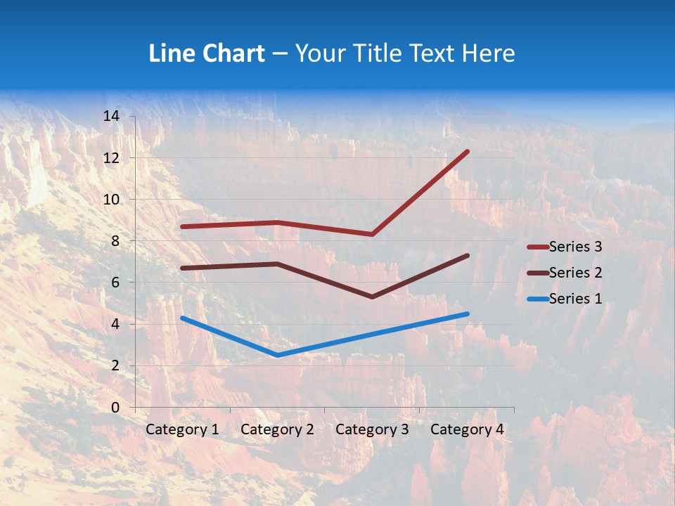 Grand Blue Canyon PowerPoint Template