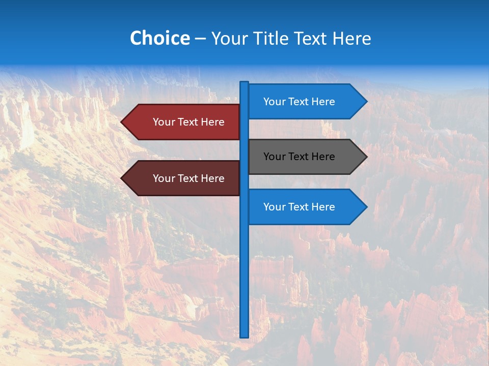 Grand Blue Canyon PowerPoint Template
