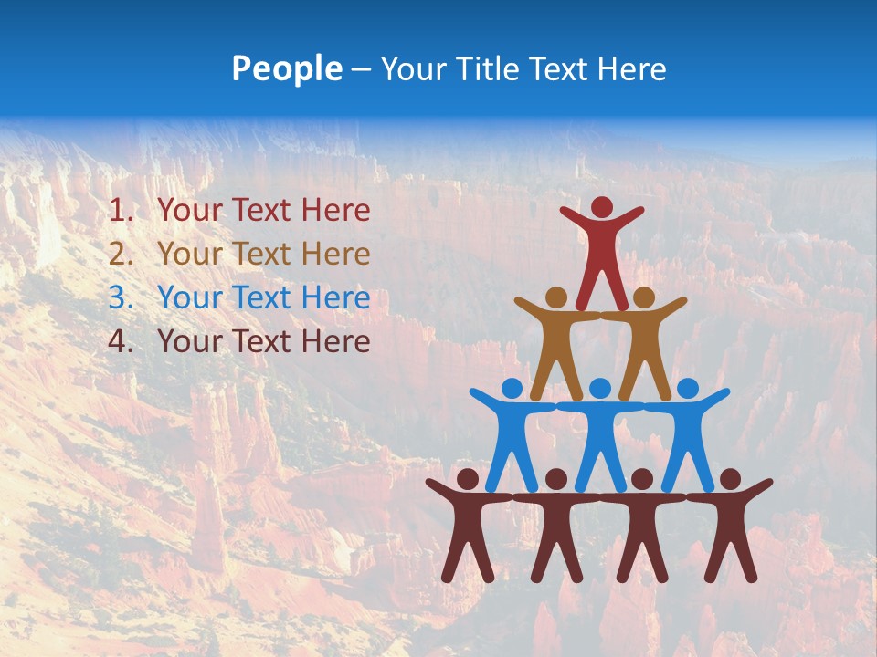 Grand Blue Canyon PowerPoint Template