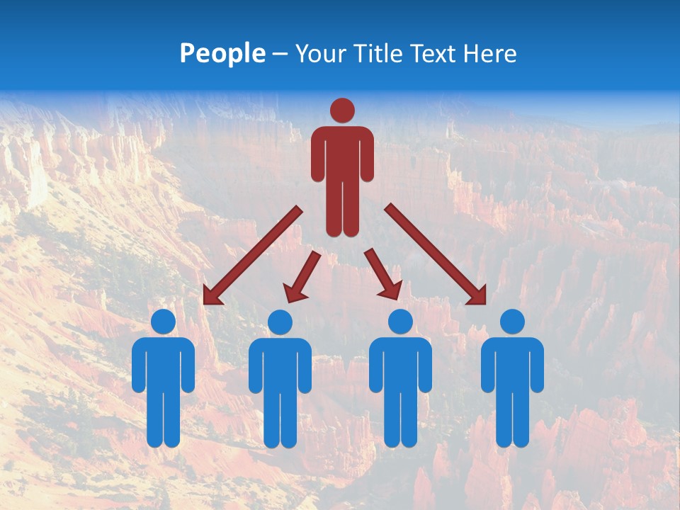 Grand Blue Canyon PowerPoint Template