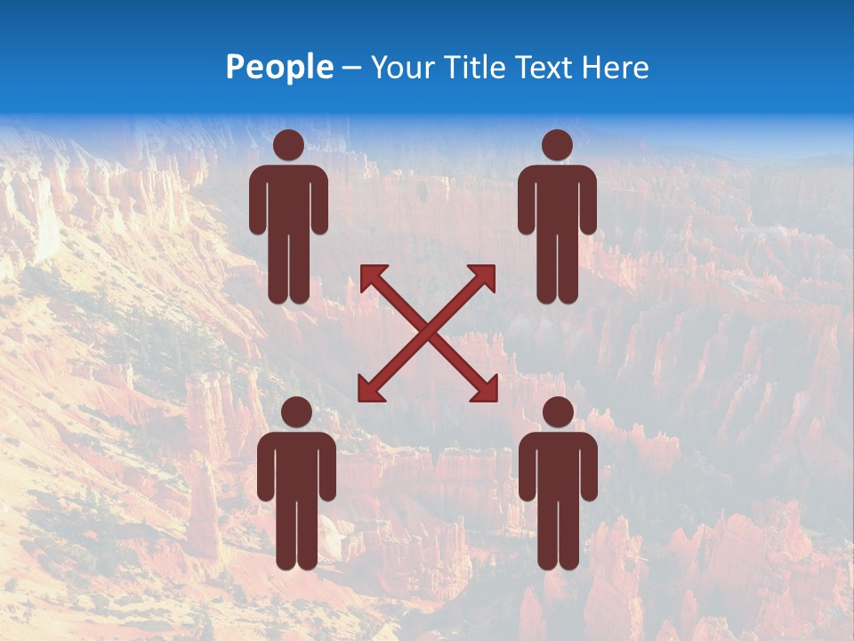 Grand Blue Canyon PowerPoint Template