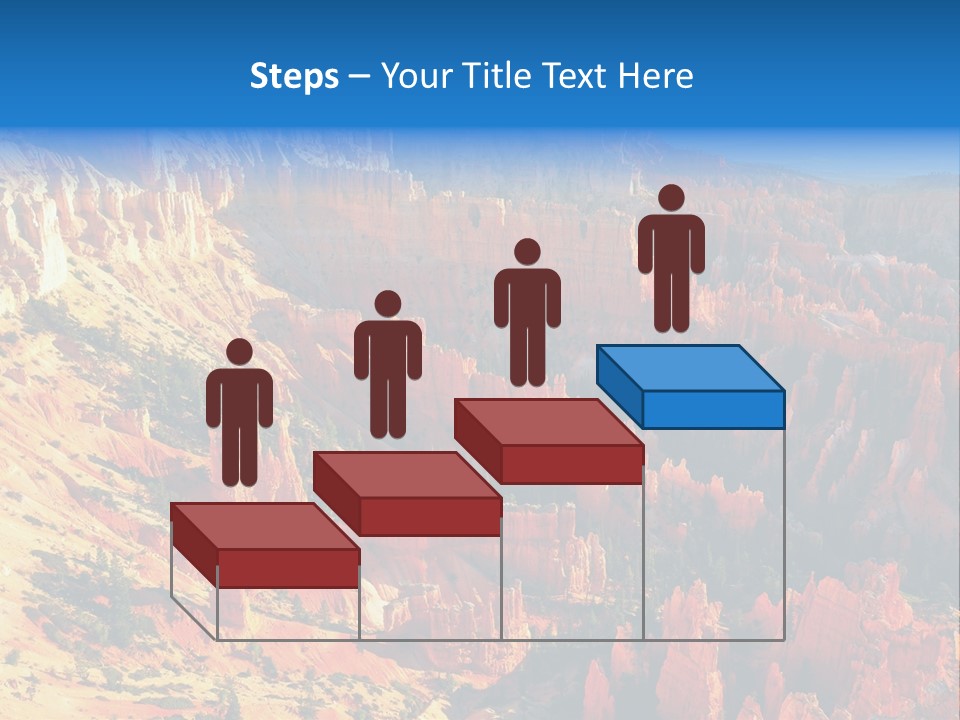 Grand Blue Canyon PowerPoint Template