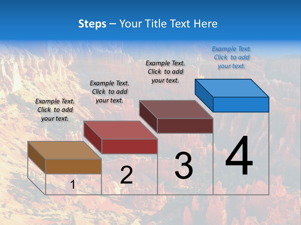 Grand Blue Canyon PowerPoint Template