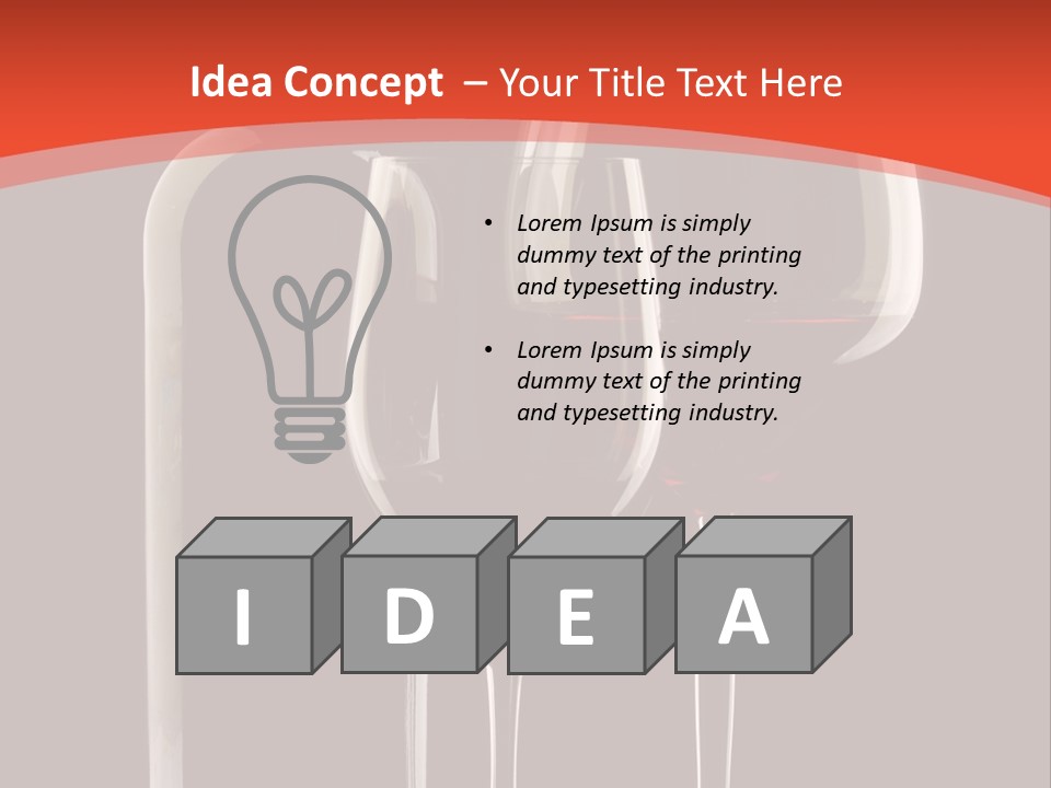 Alcohol Restaurant Alcoholic PowerPoint Template