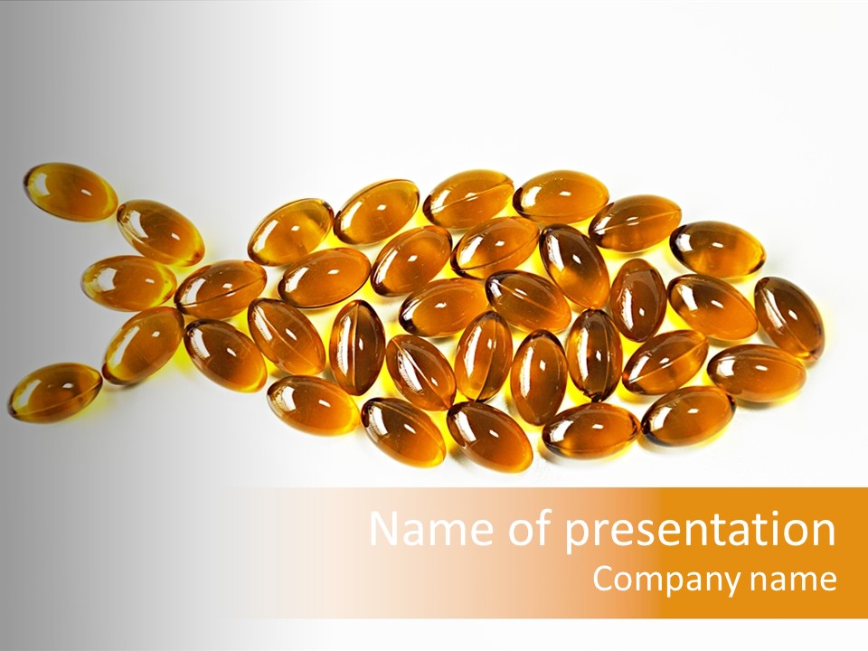 Rice Oil Multivitamin Cod PowerPoint Template