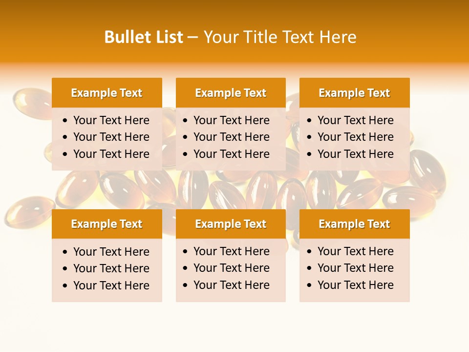 Rice Oil Multivitamin Cod PowerPoint Template