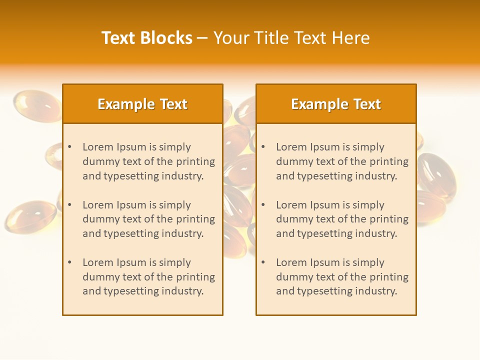 Rice Oil Multivitamin Cod PowerPoint Template