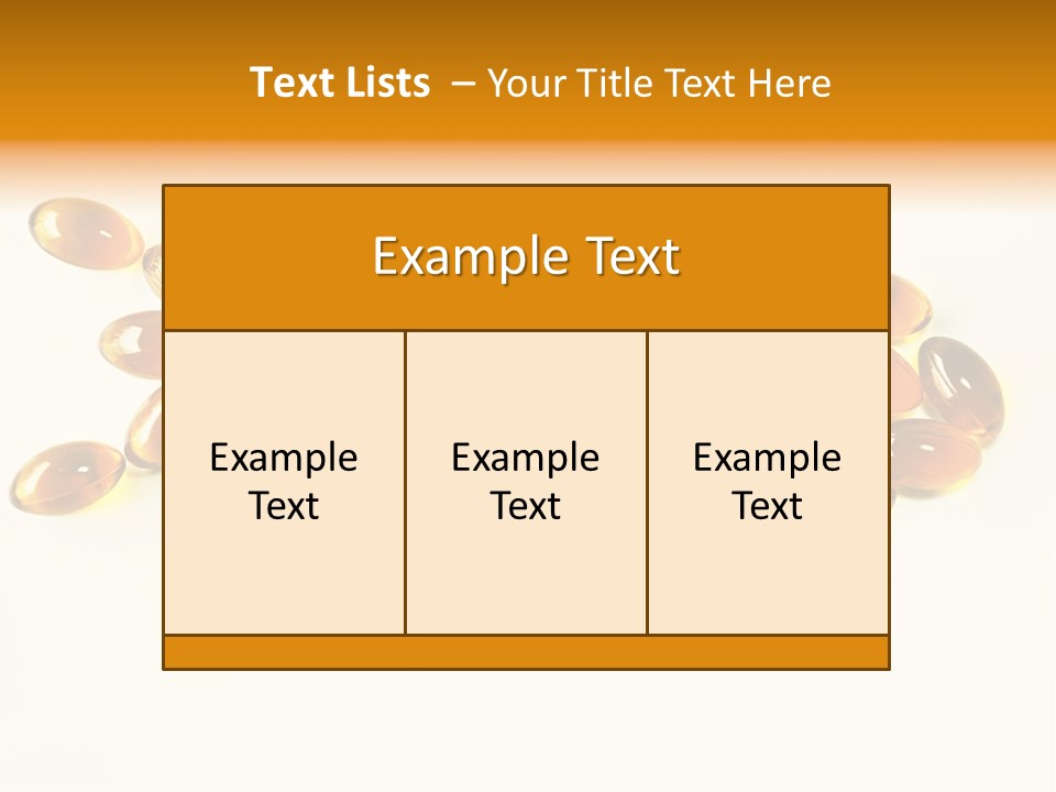 Rice Oil Multivitamin Cod PowerPoint Template
