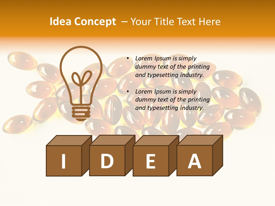 Rice Oil Multivitamin Cod PowerPoint Template