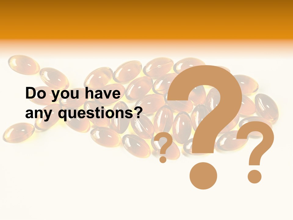 Rice Oil Multivitamin Cod PowerPoint Template