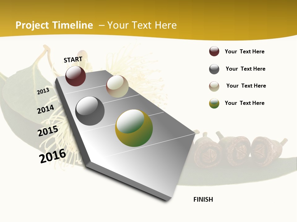 Viminalis Gumtree Eucalyptus PowerPoint Template