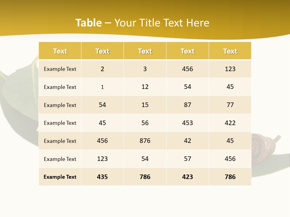 Viminalis Gumtree Eucalyptus PowerPoint Template