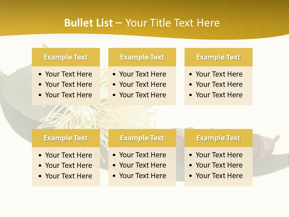 Viminalis Gumtree Eucalyptus PowerPoint Template