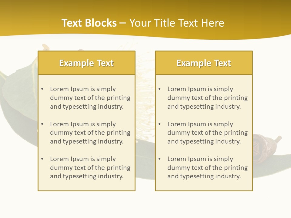 Viminalis Gumtree Eucalyptus PowerPoint Template