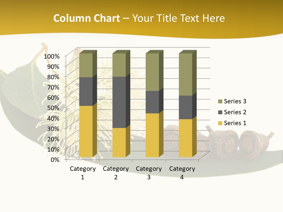 Viminalis Gumtree Eucalyptus PowerPoint Template