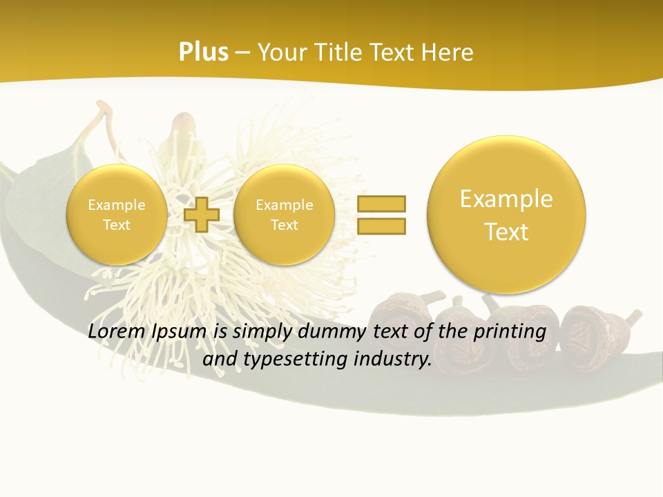 Viminalis Gumtree Eucalyptus PowerPoint Template