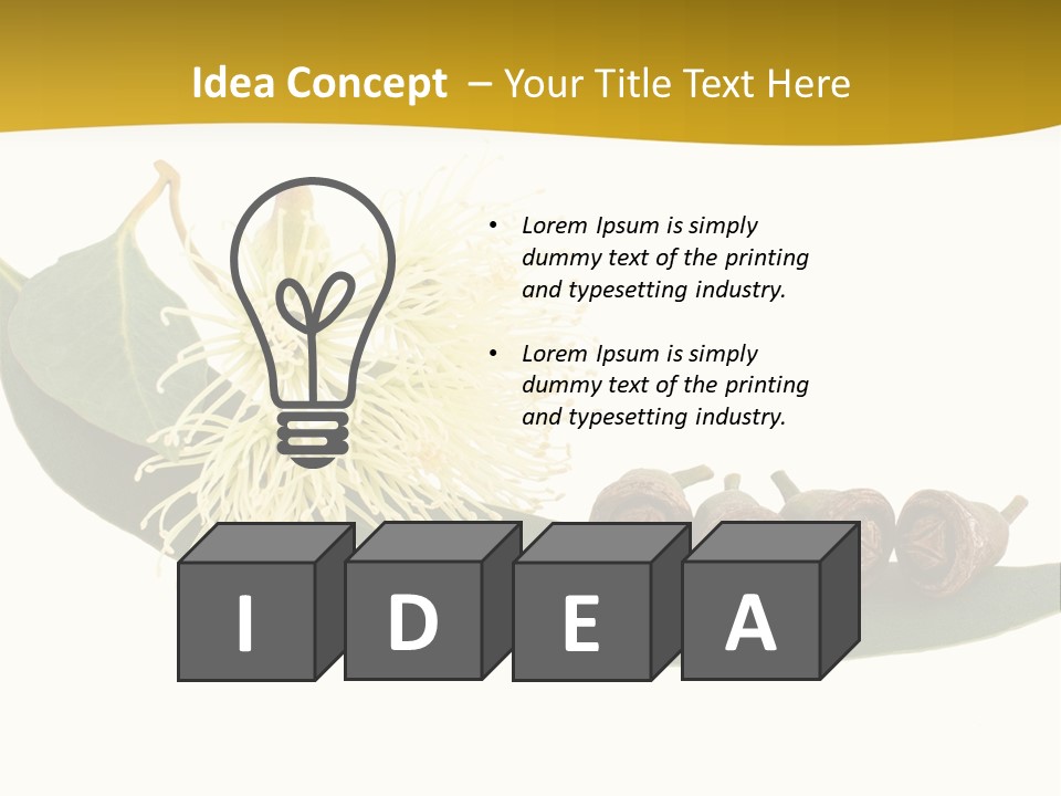 Viminalis Gumtree Eucalyptus PowerPoint Template