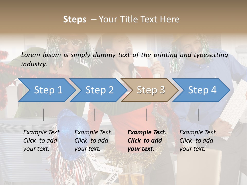 A Group Of People Standing Around Each Other PowerPoint Template