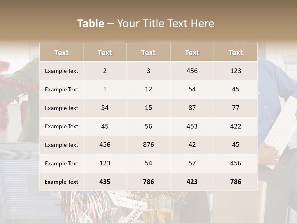 A Group Of People Standing Around Each Other PowerPoint Template