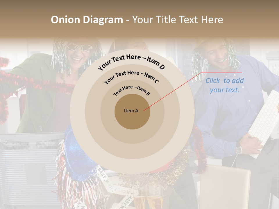 A Group Of People Standing Around Each Other PowerPoint Template