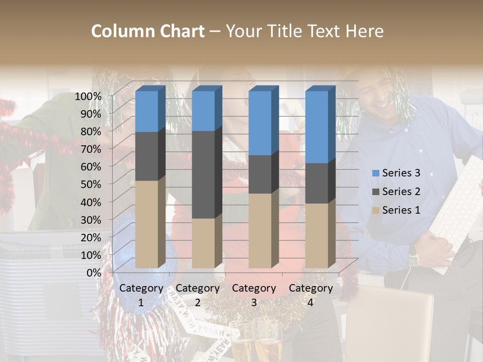 A Group Of People Standing Around Each Other PowerPoint Template