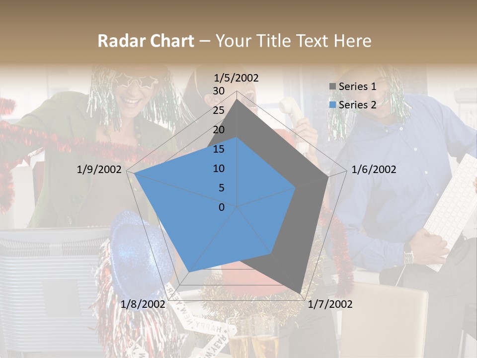 A Group Of People Standing Around Each Other PowerPoint Template