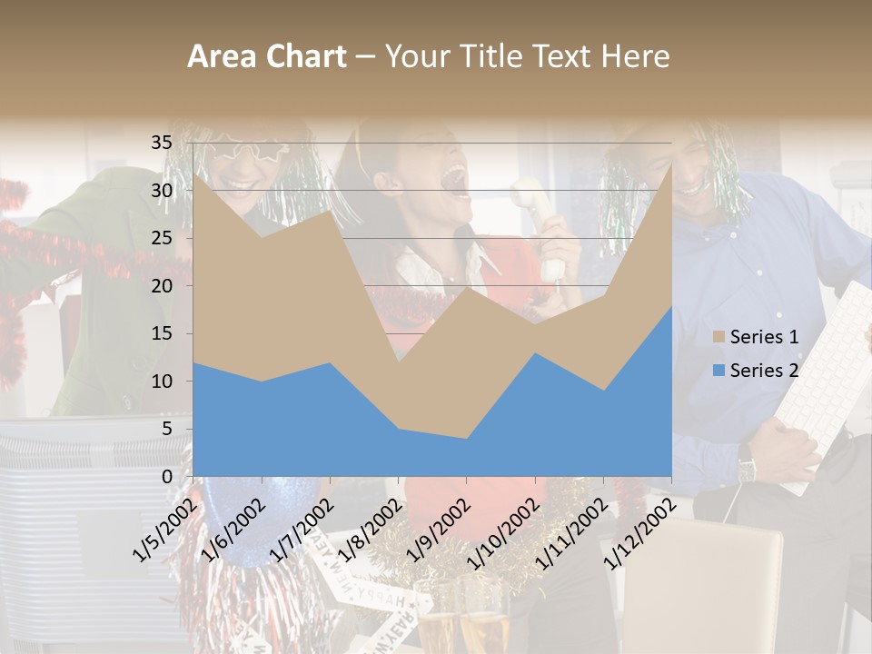 A Group Of People Standing Around Each Other PowerPoint Template