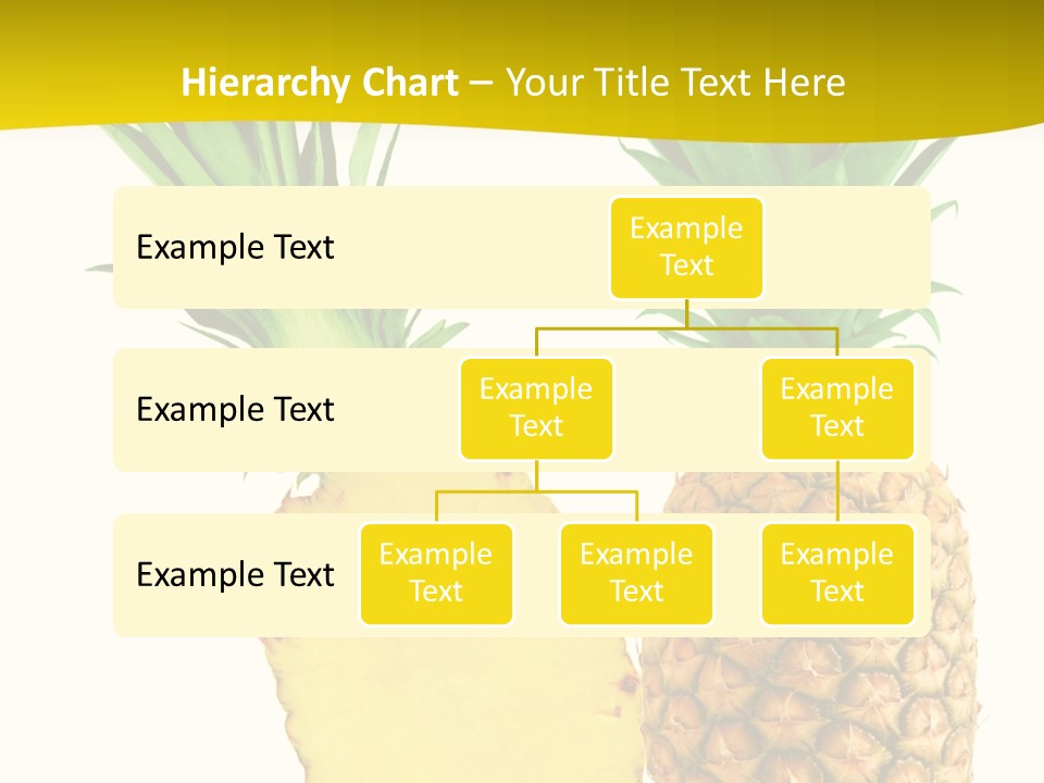 A Pineapple And A Piece Of Pineapple On A White Background PowerPoint Template