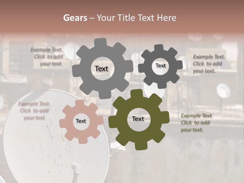 Technology Secure Lines PowerPoint Template