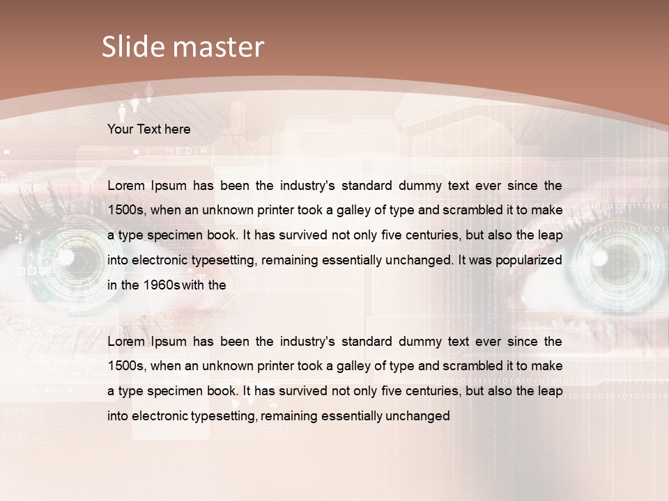 Technology Secure Lines PowerPoint Template