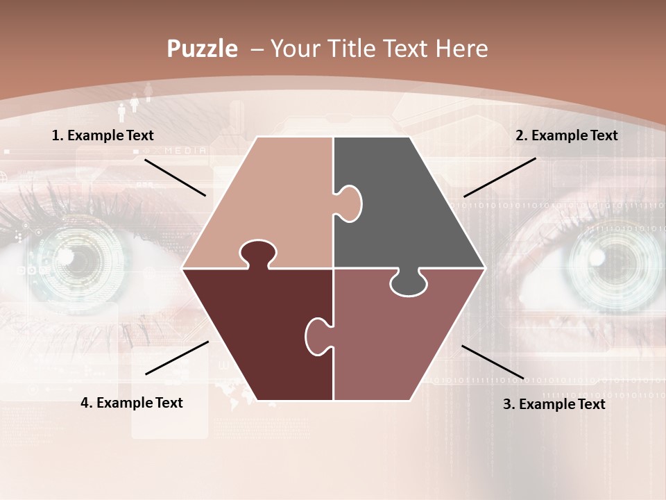 Technology Secure Lines PowerPoint Template