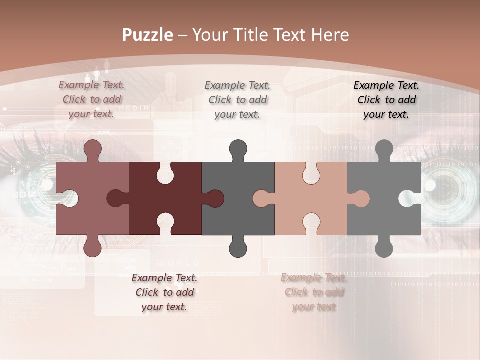 Technology Secure Lines PowerPoint Template