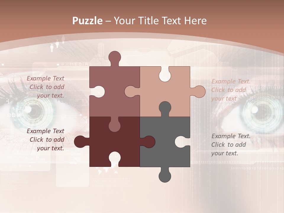 Technology Secure Lines PowerPoint Template