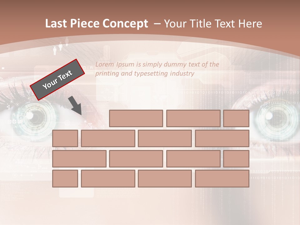 Technology Secure Lines PowerPoint Template
