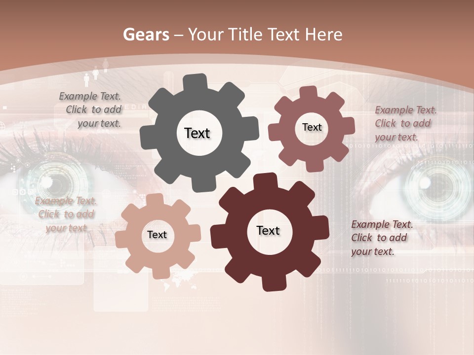 Technology Secure Lines PowerPoint Template