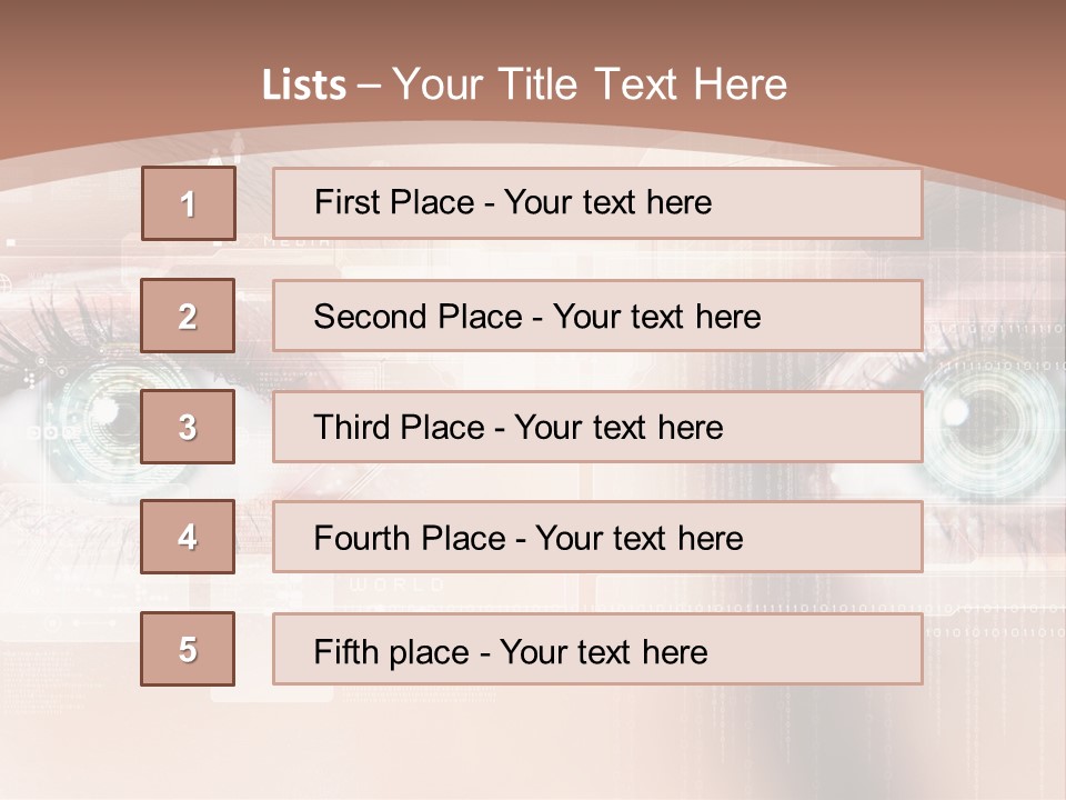 Technology Secure Lines PowerPoint Template