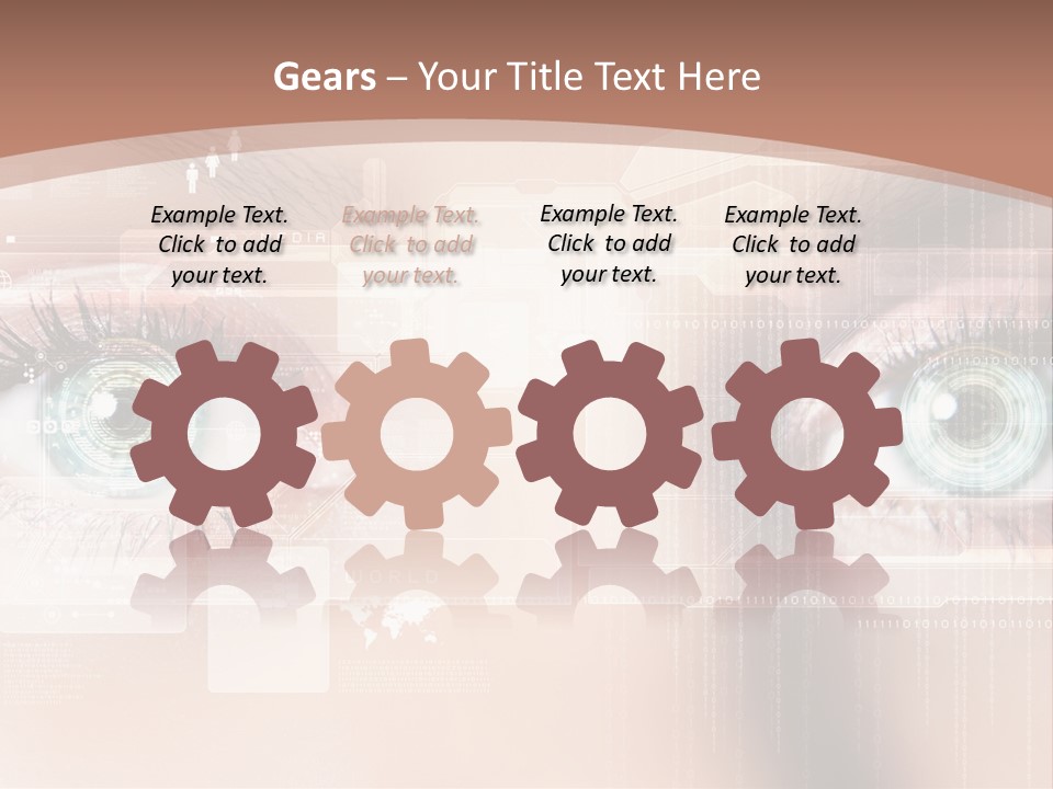 Technology Secure Lines PowerPoint Template