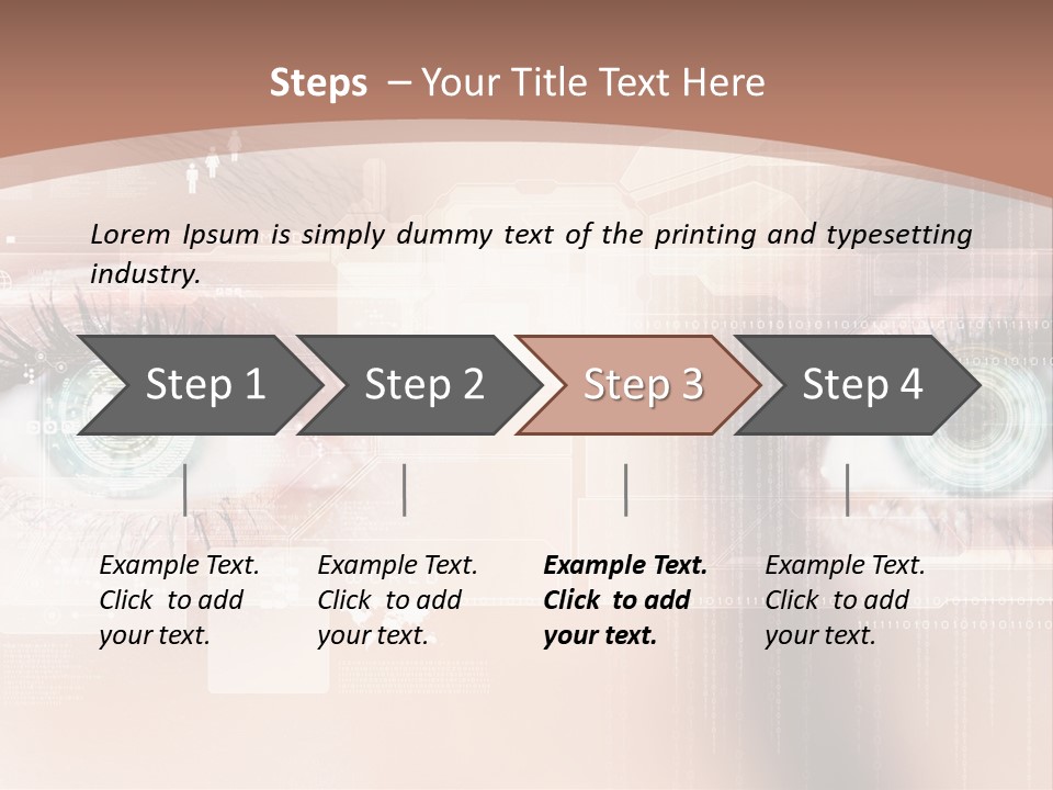 Technology Secure Lines PowerPoint Template