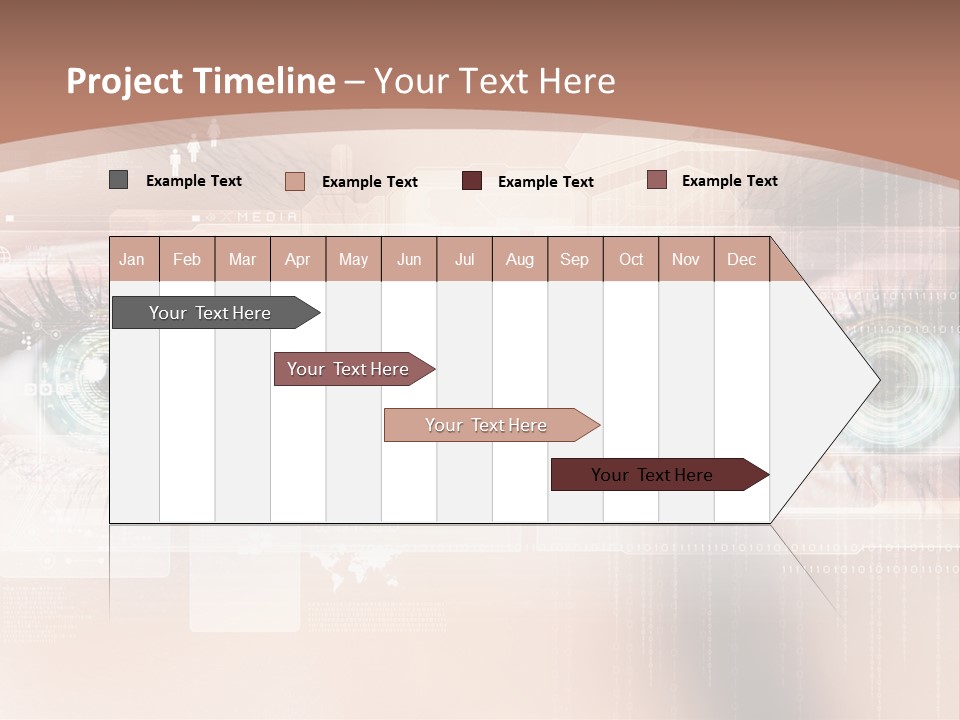 Technology Secure Lines PowerPoint Template