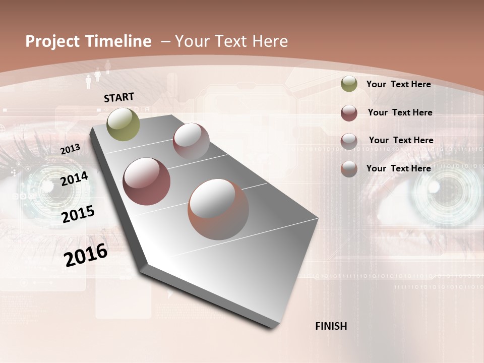 Technology Secure Lines PowerPoint Template