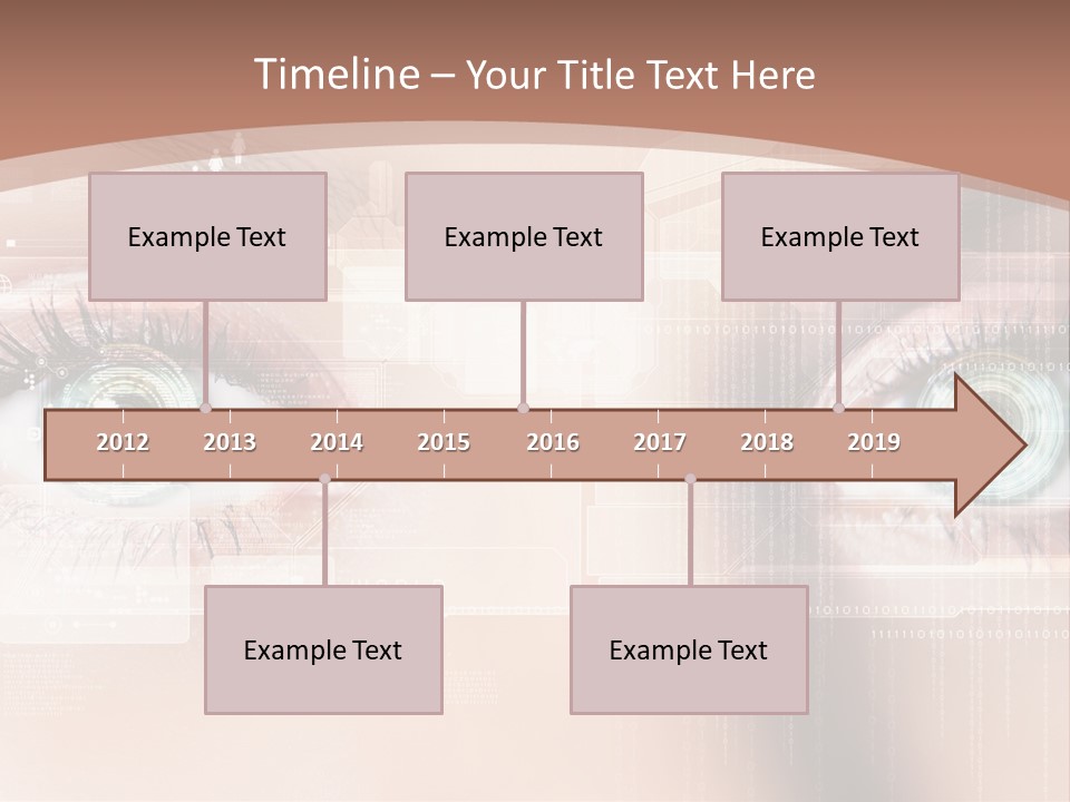 Technology Secure Lines PowerPoint Template