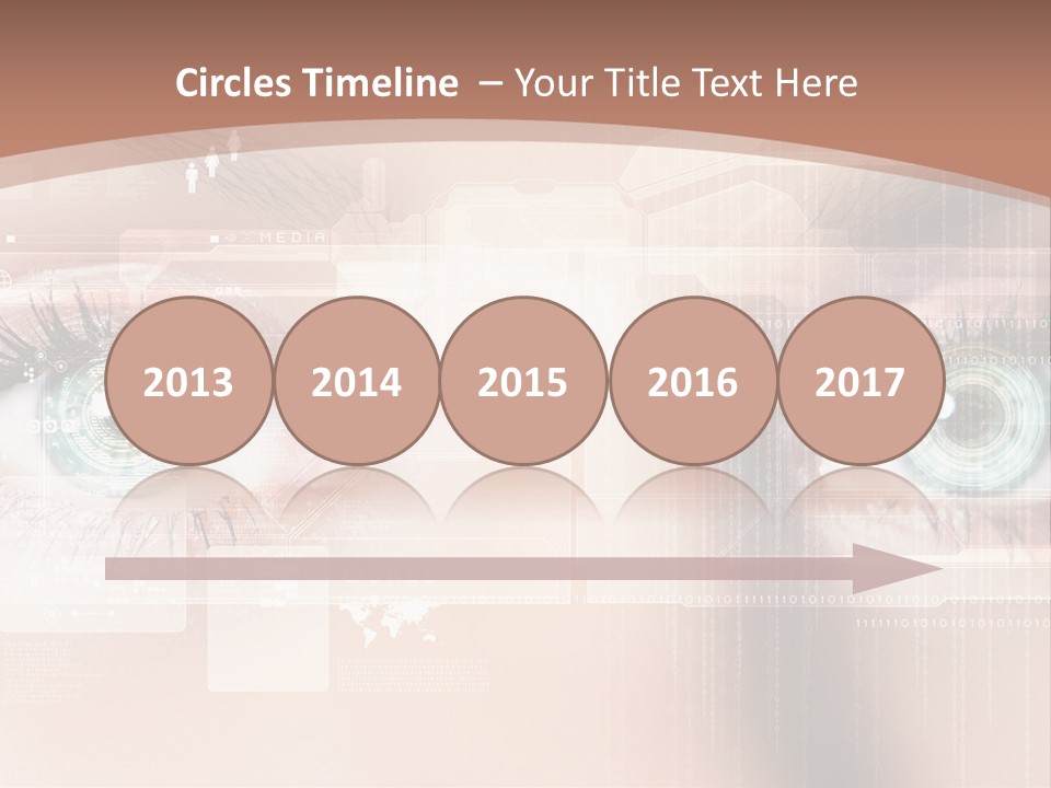 Technology Secure Lines PowerPoint Template