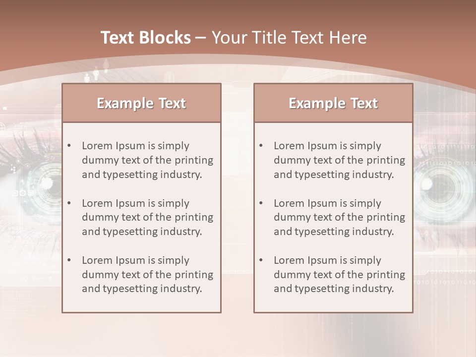 Technology Secure Lines PowerPoint Template