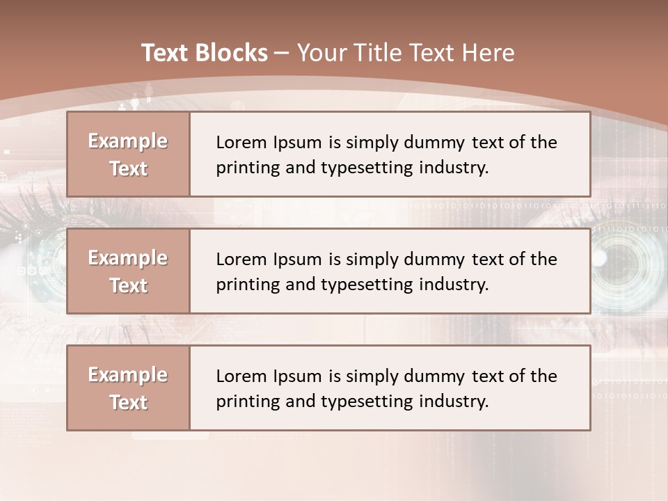 Technology Secure Lines PowerPoint Template