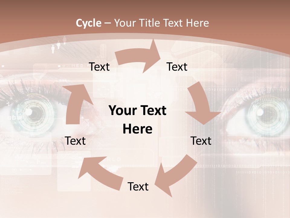 Technology Secure Lines PowerPoint Template